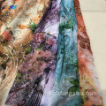 100% Polyester Chiffon Sequins Voile Woven Fabric